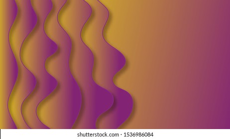 Abstract paper cut background with relief layers. Vector colorful composition with fluid wavy shapes. Applicable for wallpapers, banners, business presentations, flyers, posters and invitations.