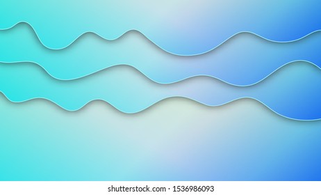 Abstract paper cut background with relief layers. Vector colorful composition with fluid wavy shapes. Applicable for wallpapers, banners, business presentations, flyers, posters and invitations.