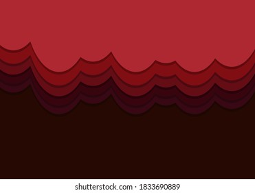 Abstract paper cut background style