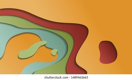 Abstract paper cut background. Unique colorful background. Abstract vector styles can be used in cover designs, book designs, posters, wallpapers.