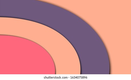 Abstract paper cut background vector design