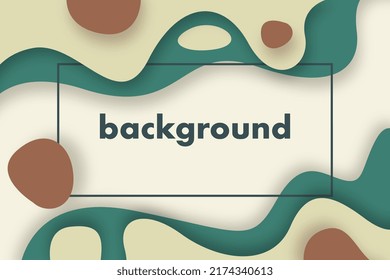 Abstract Paper Cut Background for Web Banner Design Vector