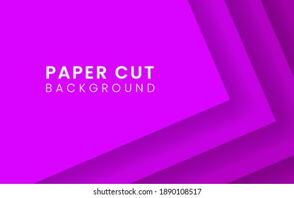 abstract paper cut background withpurple