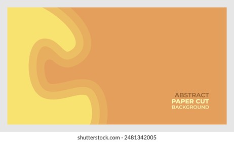 Fondo Abstractas de corte de papel amarillo
