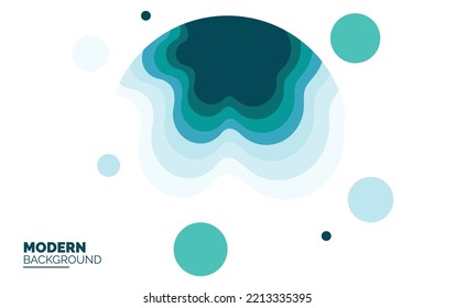 abstract Paper Cut Banner Template backgrounds. Paper cut shapes. Template for banner