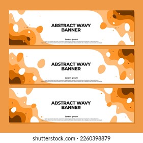 plantilla de banner de corte de papel abstracto. diseño vectorial ondulado. plantilla de banner horizontal. plantilla de banner ondulado. Banderas de diseño de forma líquida vectorial. plantilla de banner.
