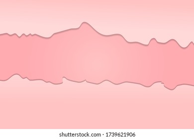 Abstract paper cut banner vector. Banner template with 3d layered paper cut.