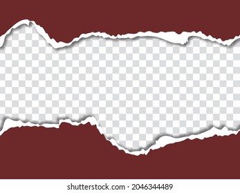 Abstract paper cut design sheet transparent background vector