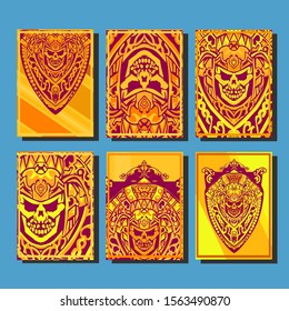 Abstract paper cut layout top view. Flyer templates with paper cut geometric. Pastel colors. Vector cover set craft paper style.
