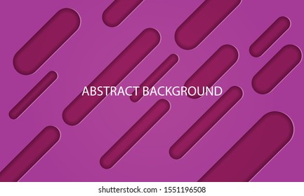 Abstract Paper Cut oval vector illustration background template design