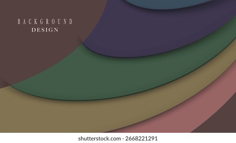 Fondo de onda de forma de corte de papel Abstractas