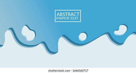 Abstract paper cut slime background