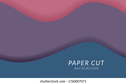 abstract paper cut slime background banner design.