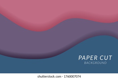 abstract paper cut slime background banner design.