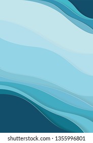 abstract paper cut style background