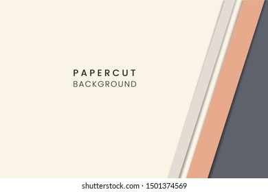 Abstract paper cut style texture for background. Papercut design layout use for banner, business, presentation, flyer, poster, print, card, brochure design, and more.