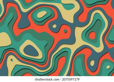 Abstract paper cut style texture background vector illustration.