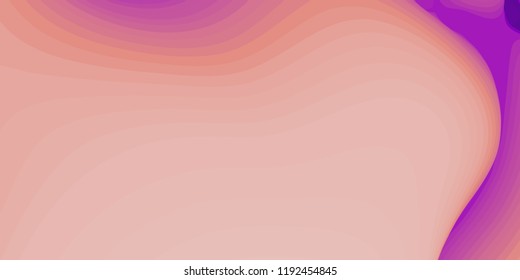 Abstract paper cut terrain. Colorful Paper sclices with gradient effect form 3d hills. Minimalistic design. Vector illustration. Paper craft landscape for cards, posters, your design etc