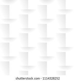 Abstract paper design background. White texture with shadow. Geometric structure.
