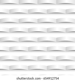 Abstract paper design background. White texture with shadow. Geometric structure.