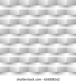 Abstract paper design background. White texture with shadow. Geometric structure.