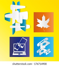 abstract paper drawings for design