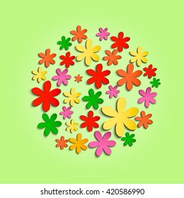 Abstract paper Flowers