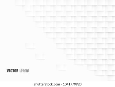 
Abstract paper geometric texture. white Background ,light and shadow ,Vector
