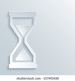 Abstract Paper Graphics of Hourglass for Your Own Design.