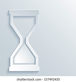 Abstract Paper Graphics of Hourglass for Your Own Design.