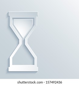 Abstract Paper Graphics of Hourglass for Your Own Design.