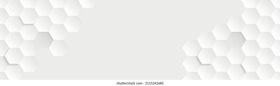 Abstraktes Papier, Hexagon, weißer Hintergrund, heller und schattenroter Hintergrund, Vektorgrafik
