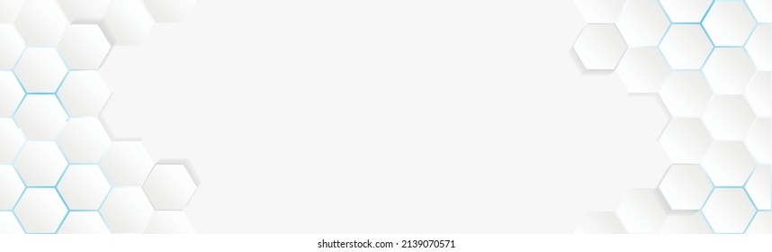 Abstraktes Papier, Hexagon, weißer Hintergrund, heller und schattenroter Hintergrund, Vektorgrafik