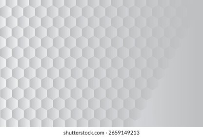 Abstraktes Papier Hexagon weiß Hintergrund, Licht und Schatten, VektorAbstrakter moderner Hexagon Hintergrund, Weiß und Grau geometrische Textur