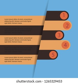 Abstract paper infografics. Vector eps10 illustration