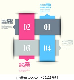 Abstract paper infografics. Vector eps10 illustration