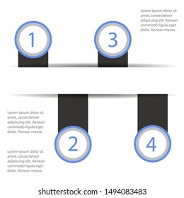 Abstract paper infografics. Vector eps10 illustration