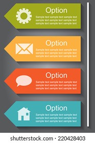 Abstract paper infografics. Vector eps10 illustration