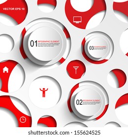 Abstract paper infographic