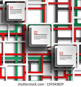 Abstract paper infographic 