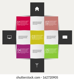 Abstract paper infographic