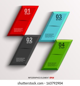 Abstract paper infographic