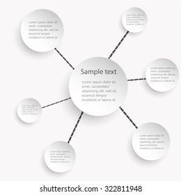 Abstract paper infographic
