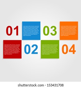 Abstract paper infographics 