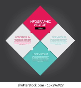 Abstract paper infographics.