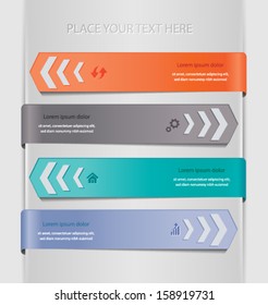 Abstract paper labels/ Infographic template. Vector eps10 illustration.