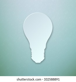 Abstract Paper Light Bulb Vector
