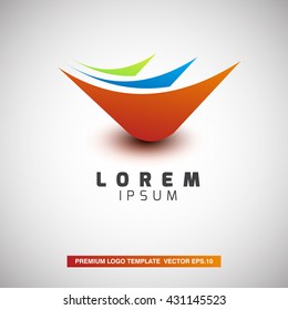 Abstract Paper Logo. Vector Eps.10
