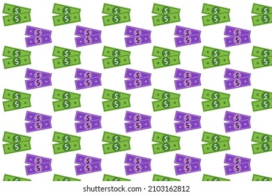 Abstract Paper Money Pattern Background