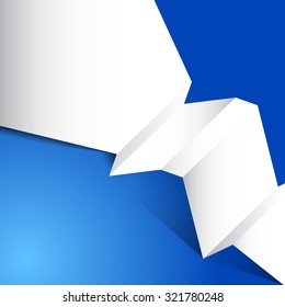 Abstract paper origami background. Stylish brochure for text and advertising.